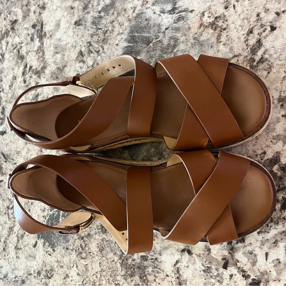 MICHAEL Michael Kors Tan Leather Sandals